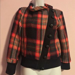 L.A.M.B. Tartan bomber jacket